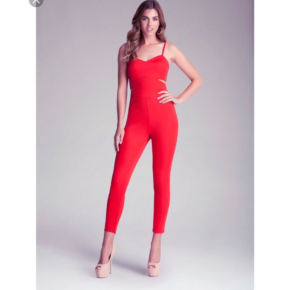 Originally $169.00 SEXY BeBe RED JUMPSUIT